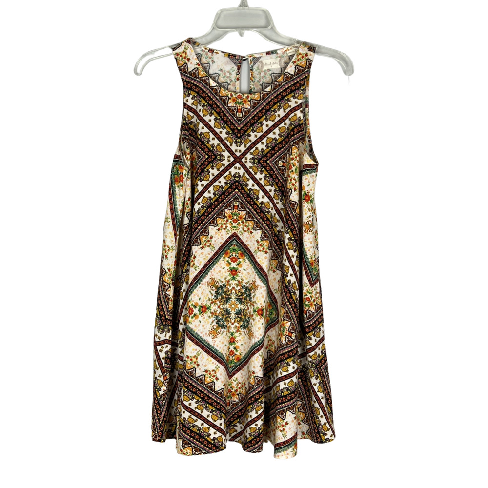 Altar’d State Boho Sleeveless A-line Sheath Dress Sz S